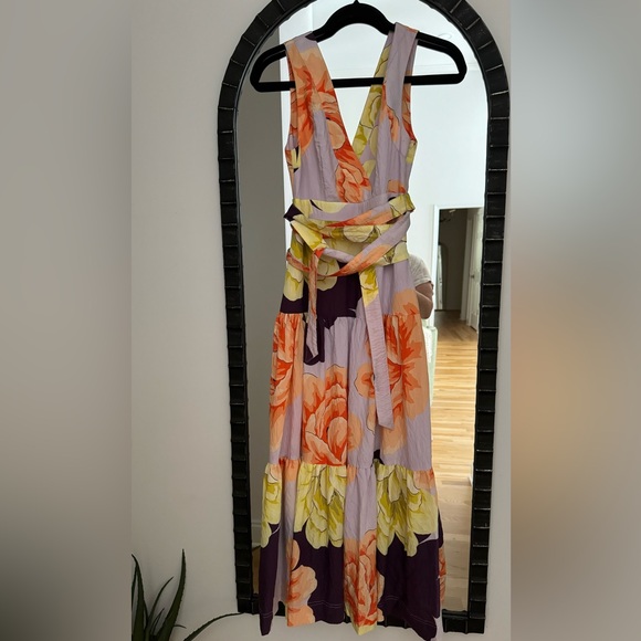 Maeve Floral Wrap Maxi Dress Size US 00P - Picture 12 of 15
